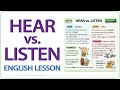 HEAR vs. LISTEN – What is the difference between HEAR and LISTEN?