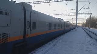 Отправление Скоростного Поезда 106 Петропавловск-Алматы 2 | Станция Курорт Боровое