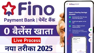 Fino Payment Bank Account Opening 2025 | Fino Payment Bank | Fino Bank Account Opening Online