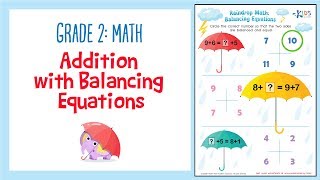 Balancing Equations | Addition | Math for 2nd Grade | Kids Academy