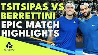 Stefanos Tsitsipas vs Matteo Berrettini EPIC Match! | United Cup 2023 Highlights