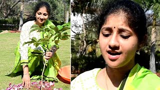 Singer Sri Lalitha Participating In Green India Challenge | Singer Sri Lalitha Latest Video | DC