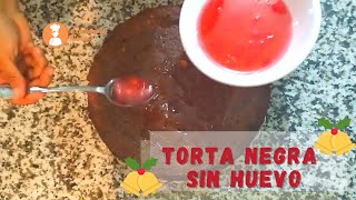 🔴 Increíble Torta Negra Sin huevo | Pastel de Navidad sin Licor| Cocina de Nelsy