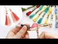 Easy! How to make two-color tassels - Embroidery Thread [ Easy DIY ]