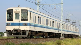 東武850型854F 343E 普通 伊勢崎行き 東武伊勢崎線 多々良～県 区間