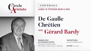 Gérard Bardy : de Gaulle chrétien