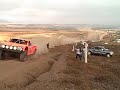 robby gordon leading the 2013 baja 500 at mile 385 in the town of erendira