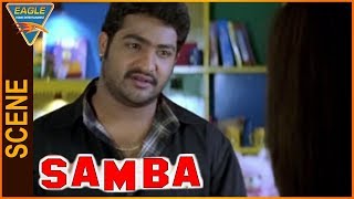 Samba Hindi Dubbed Movie || Jr.Ntr Expostulate To Genelia || Eagle Hindi Movies