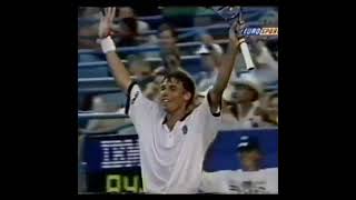 Amazing points -  Michael Stich winning point back to the net (Cincinnati 1995)