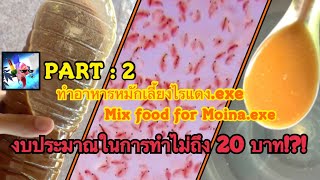 [PART:2] ทำอาหารหมักเลี้ยงไรแดง.exe | Mix food for Moina.exe