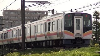 E129系B9編成　信越本線下り普通429M　長岡→新潟