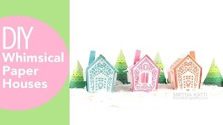 Whimsical paper houses, How to assemble Tonic Gingerbread House die