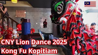 Celebrating CNY with Lion Dance at Newly Opened Kong Fu Kopitiam Ipoh on 31 Jan 2025.