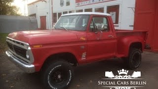 1976 Ford F100 - 4x4 - shortbed / stepside - !! kerniger V8 Sound !! - Special Cars Berlin