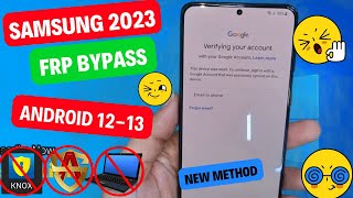 Samsung S22 Series/S21 Series /S20 Series Frp Bypass Android 12/13 Without Pc New Method 2023