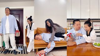 【月亮姐街】謝謝老公的禮物，愛妳#funny #家庭#夫妻