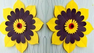 easy and beautiful paper craft/paper flower/wall hanging craft/unique paper craft/room decor