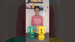 how to make paper trophy at home | paper se trophy kaise banaen | easy paper trophy #shorts #craft
