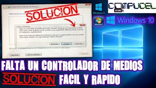 FALTA UN CONTROLADOR DE MEDIOS QUE TU PC NECESITA ERROR INSTALACION WINDOWS 10 / 8.1 / 8 / 7 ✅