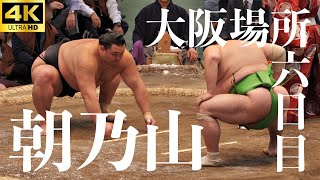 【朝乃山】春場所六日目。無双状態！？相手は千代丸。熱き闘いの記録【大相撲】