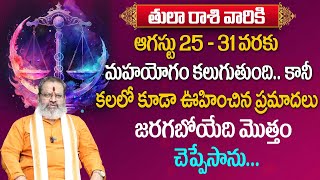 తులా రాశి 2023 ఆగష్టు  రాశి ఫలితాలు | Tula Rasi August 2023|Madugula Sivaprasad Rao Guruji