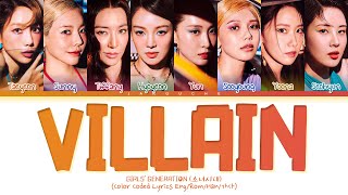 Girls' Generation (소녀시대) - "Villain" (Color Coded Lyrics Eng/Rom/Han/가사)