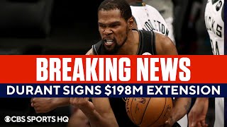 Kevin Durant Signs Massive Extension with the Nets | CBS Sports HQ