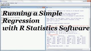 Do a Linear Regression (with free R Statistics Software)