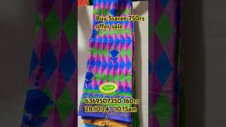 6369507350 160rs creap silk saree clearance sale buy 5saree 750rs sun flower collection #shortvideo