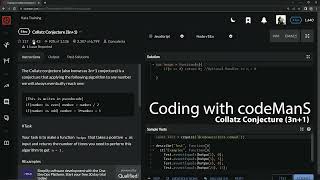 Codewars 8 kyu Collatz Conjecture (3n+1) Javascript