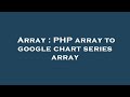 Array : PHP array to google chart series array