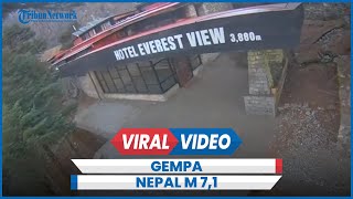 Gempa Nepal M 7,1 Dekat Gunung Himalaya Banyak Gedung Runtuh