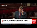 blumenthal delivers epic speech decrying pete hegseth calls for gop colleagues to reconsider