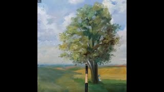 【油画零基础入门教程】油画系列课程07.树画法丨Oil Painting for Beginners - Basic Techniques + Step by Step