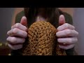 asmr towel mic scratching with rain for deep sleep brown noise no talking 1 hour