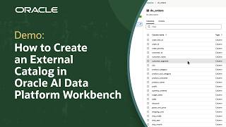 How to Create an External Catalog in Oracle AI Data Platform Workbench