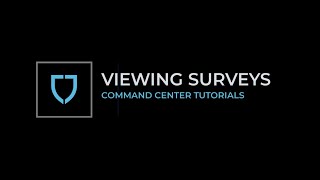 Command Center Tutorial - Viewing Surveys