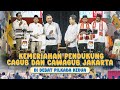 Kemeriahan Pendukung Cagub-Cawagub Jakarta di Debat Kedua Pilkada