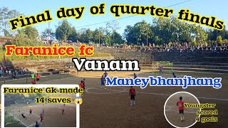 Faranice Fc vs Maneybhanjhang/Maneybhanjhang created chances but lack of finishing/Vlog 185