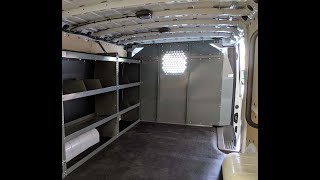 GMC Savana, Chevy Express Van Safety Partition Installation  by True Racks