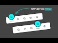 How to Create Navigation Menu in Html Css & JavaScript | Crown Coder