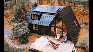 The Coolest Black A-frame Cabin in New York by the New York Post