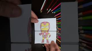 Iron Man - Opens mouth. Coloring, How to draw - #shorts