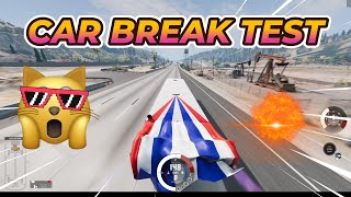 insane Car Brake Test 🚗  Car game Beamng Drive #cars #beamngdrive