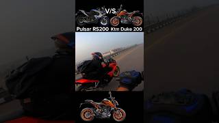 Pulsar Rs200 vs ktm Duke 200 drage race 🤔ktm Duke 200 is winner🥵 🏆#rider #shortsfeed #new #shorts 👀👀