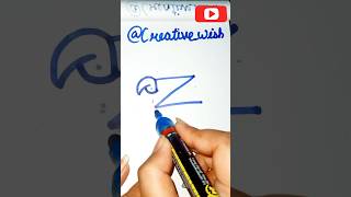 How to draw Cute Bird with Z Alphabet ? Z=🐦??? #creativewish #drawing #viral #birds  #cutedrawing