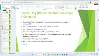 Enable Ping (Packet Internet Groper) in Windows Firewall