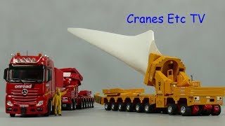 IMC Scheuerle Wind Transporters 'Wiesbauer' and 'Onroad' by Cranes Etc TV