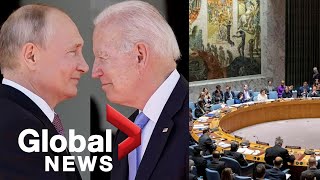 Russia-Ukraine standoff: Biden, Putin governments square off at UN Security Council | FULL