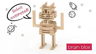 Wooden Blocks Robot - Building STEM Toys for Kids